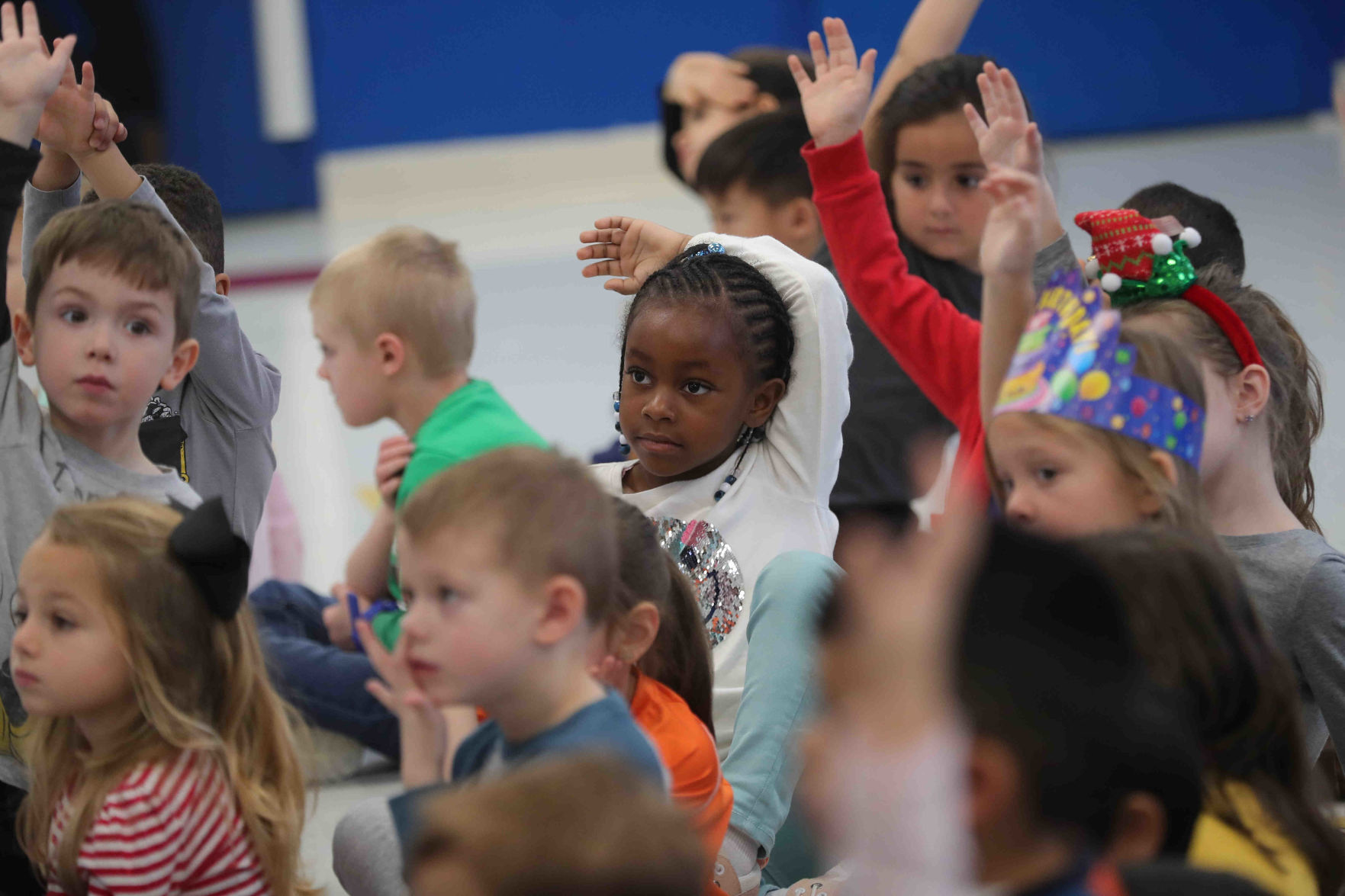 Meteorologist Joe Martucci at the English Creek Academy
